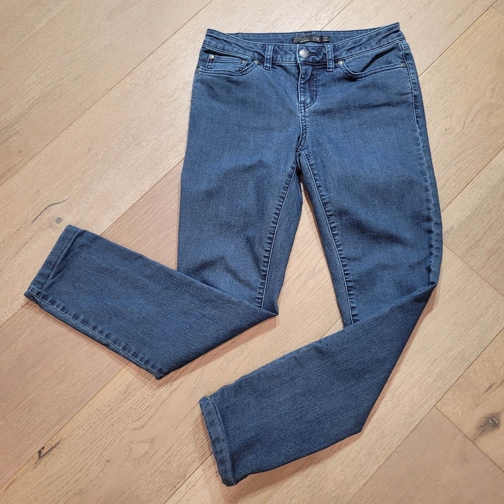 Prana Jeans Women's sz 2/26 Mid Rise Skinny Leg Denim Jeans
